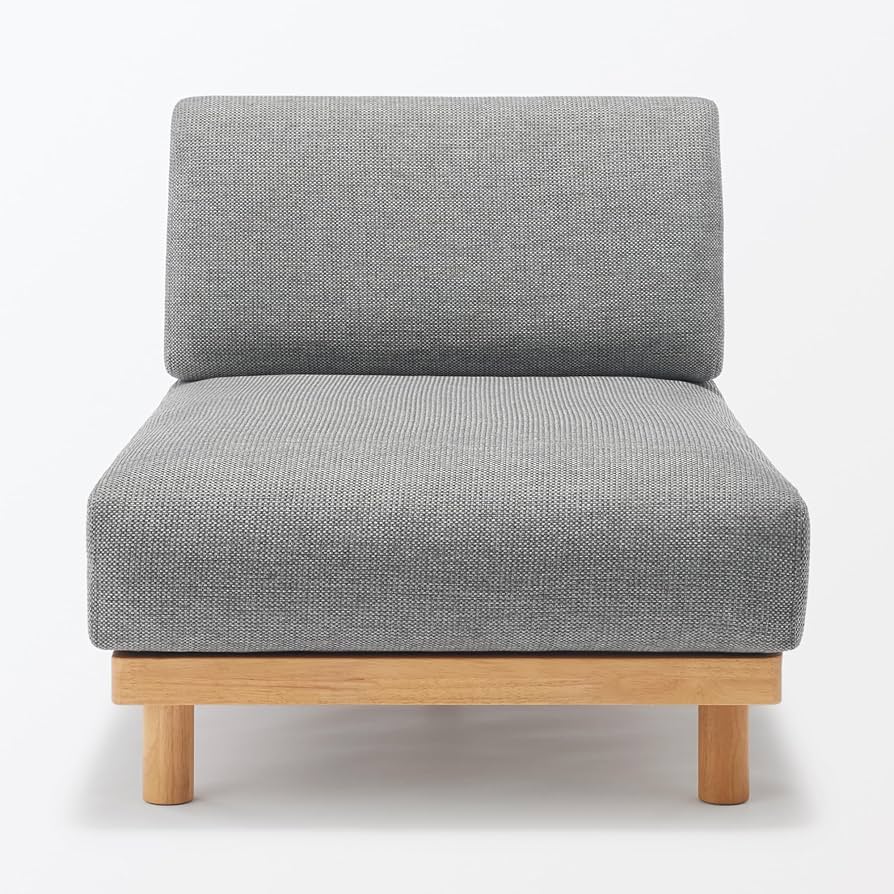 「取りに来ていただける方限定」 無印良品 ゆったり座れるアームレスソファ　３Ｐ 取りに来ていただける方限定」 無印良品 ゆったり座れる